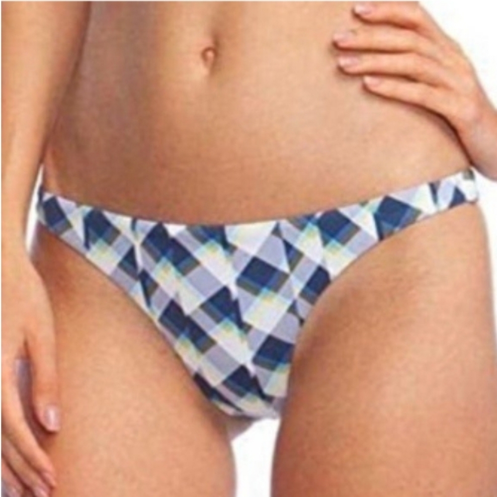 Bcbgeneration Bikini Bottom Geo Print Cheeky Lined Swimsuit Size Medium NWT